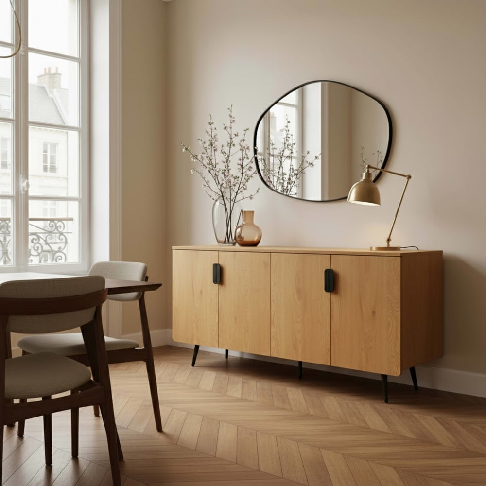 Buffet RONY portes ouvertes sur ses compartiments