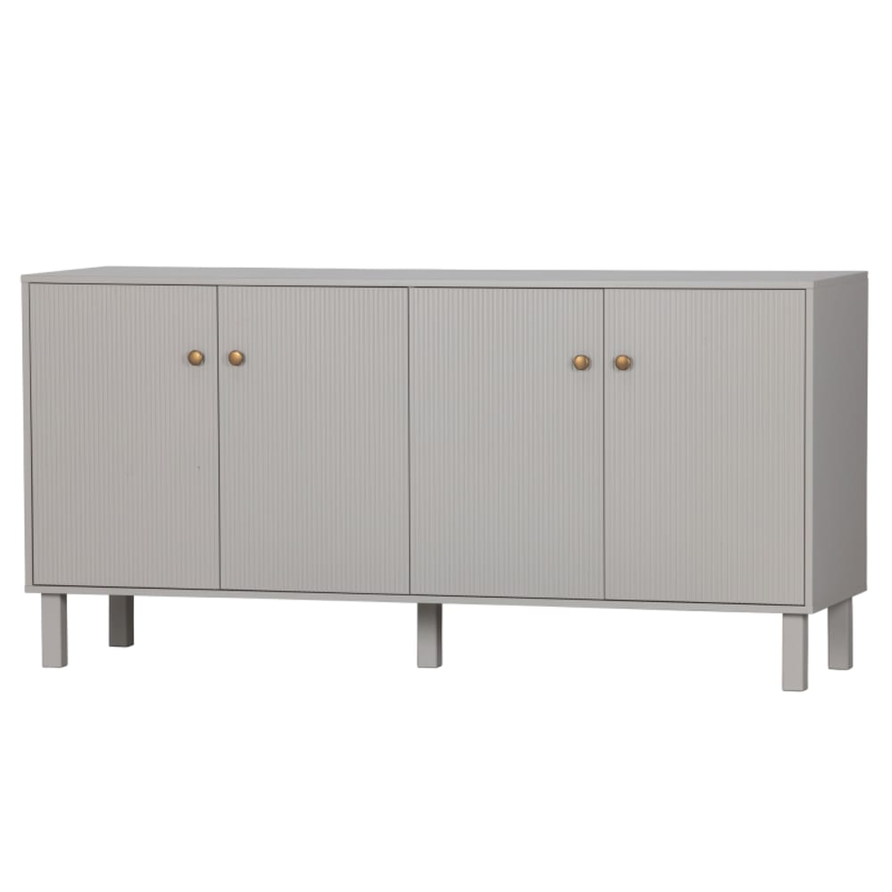 Détail du plateau du buffet gris MADO