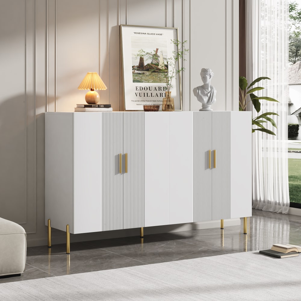Détail de la texture verticale du buffet URBAN MEUBLE