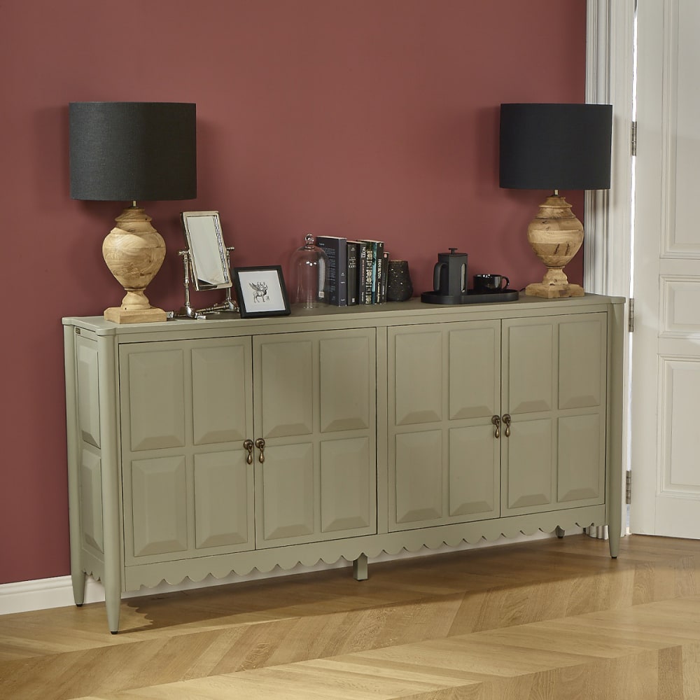 Détail des façades embossées du buffet LUDO