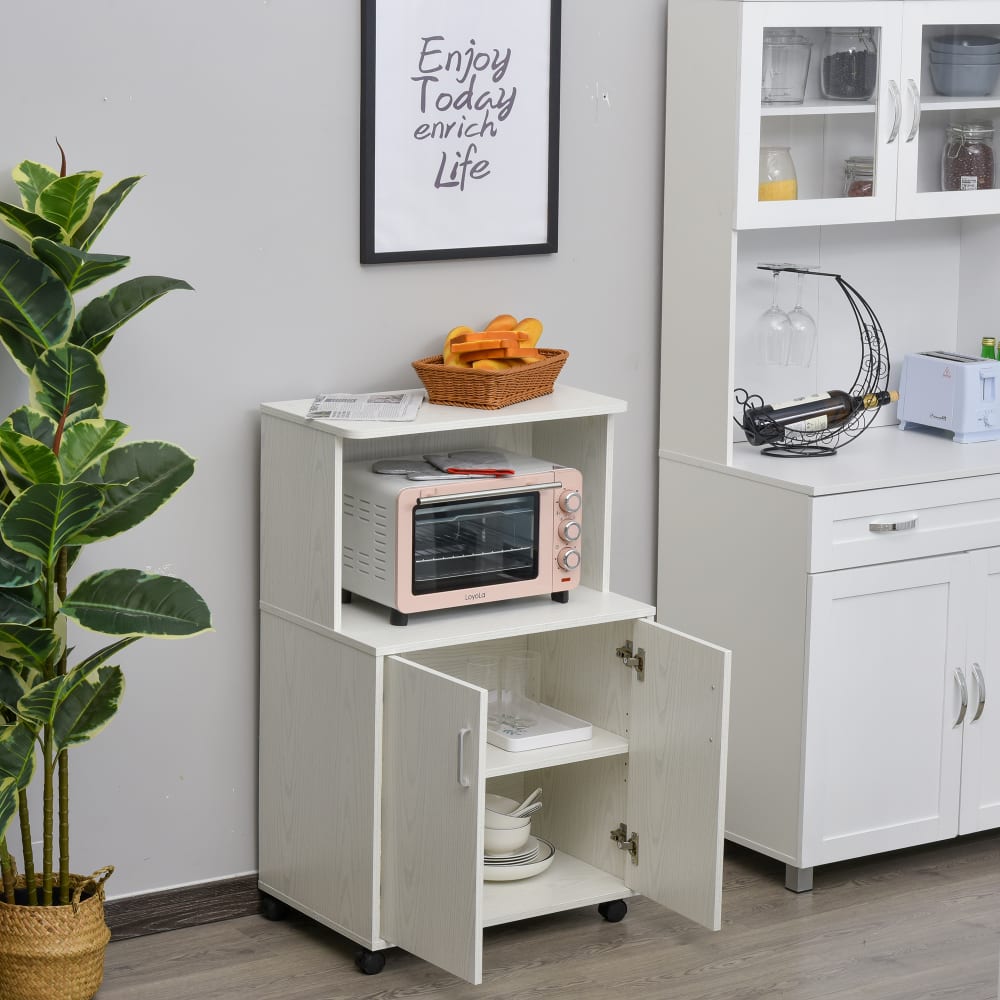 Buffet HOMCOM portes ouvertes sur le placard