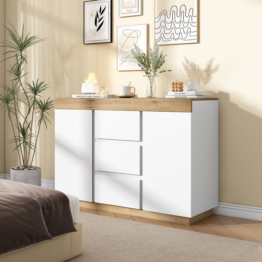 Buffet URBAN MEUBLE tiroirs centraux ouverts