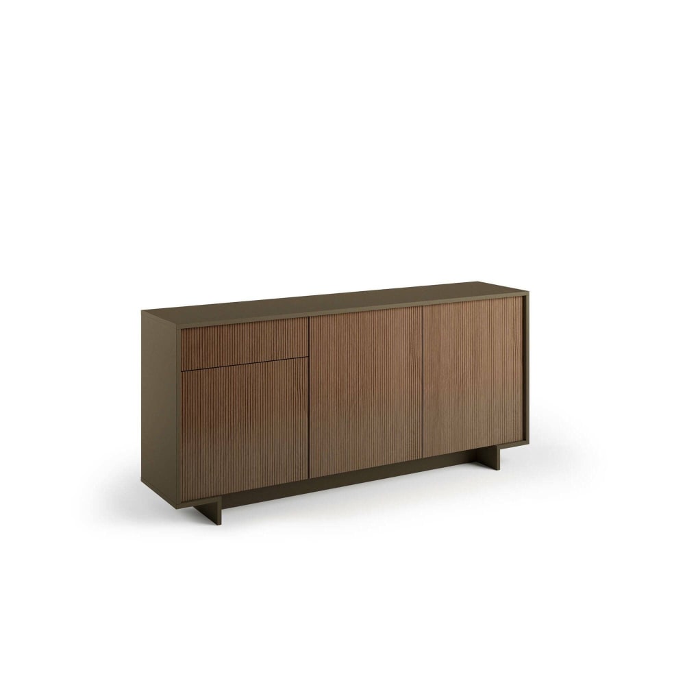 Buffet enfilade ARONNE en bois marron 170 cm avec 3 portes et 1 tiroir
