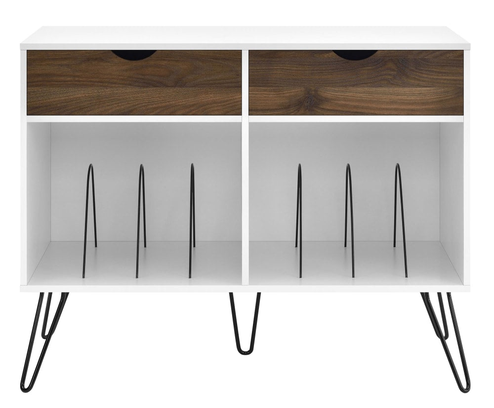 Buffet HARMONY tiroirs ouverts sur ses accessoires