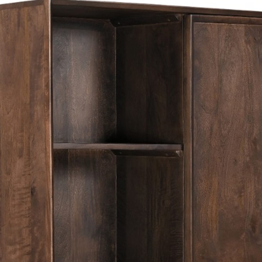 Vaisselier QUARTO portes ouvertes sur ses rangements