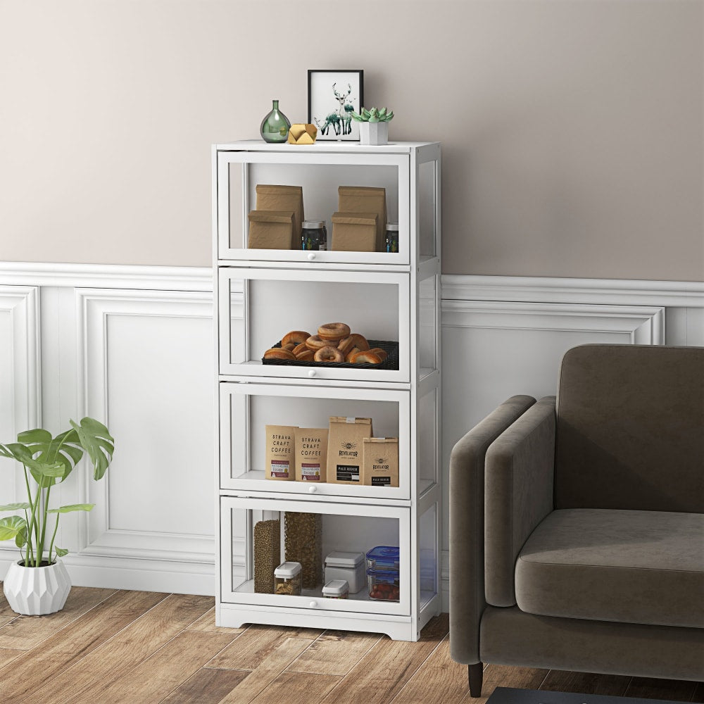 Buffet vitrine HOMCOM compartiment ouvert