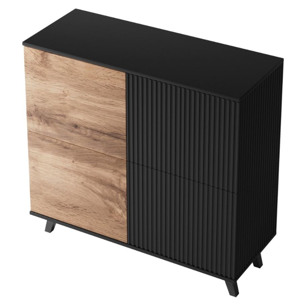 Buffet PUMP portes ouvertes sur le volume de rangement