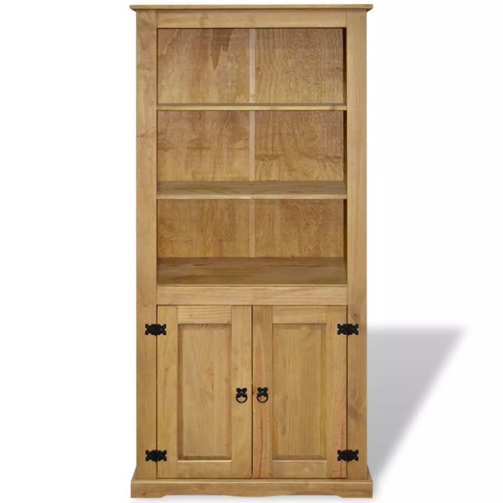 Détail du pin massif ciré du vaisselier HELLOSHOP26