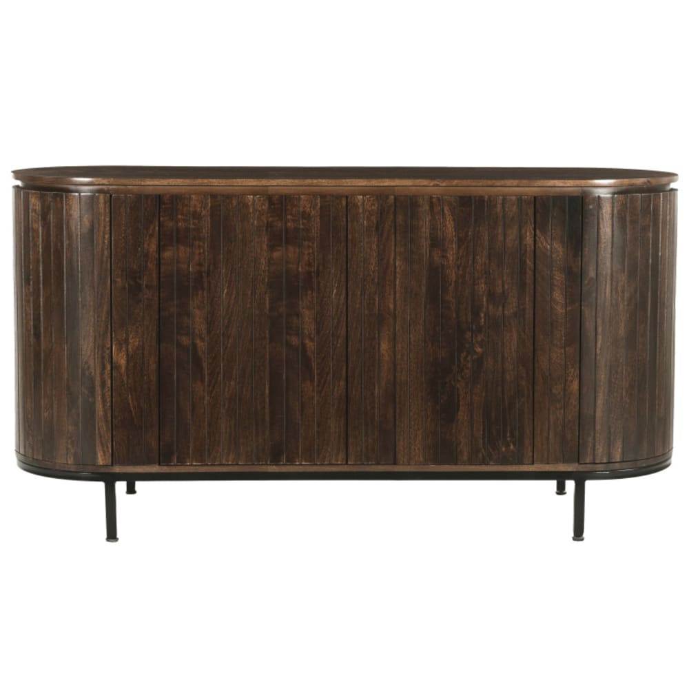 Grand buffet enfilade MENTON en manguier massif brun 180 cm