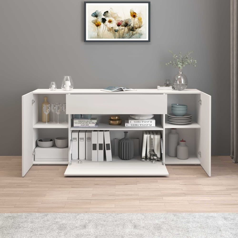 Buffet POTENZA avec abattant ouvert