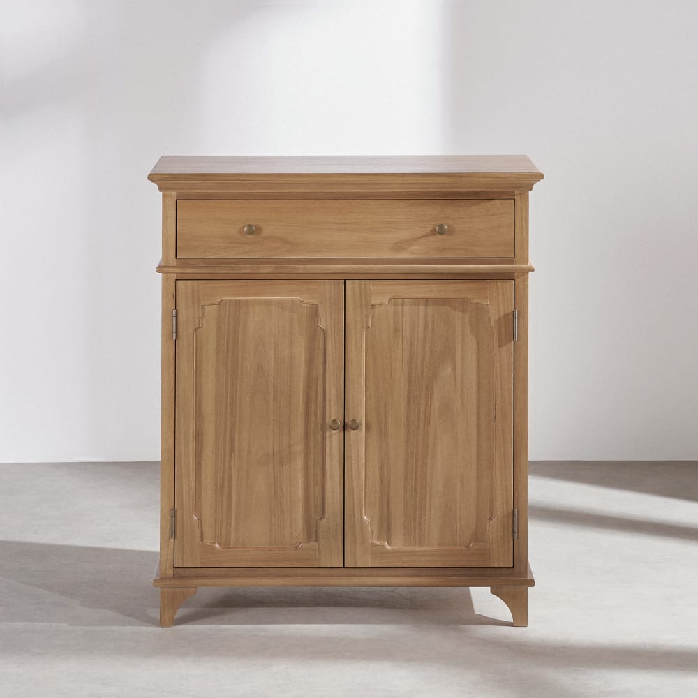 Buffet haut SELENA style campagne 85 cm avec 2 portes et 1 tiroir