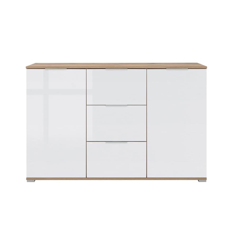Buffet SELMA tiroirs et portes ouverts