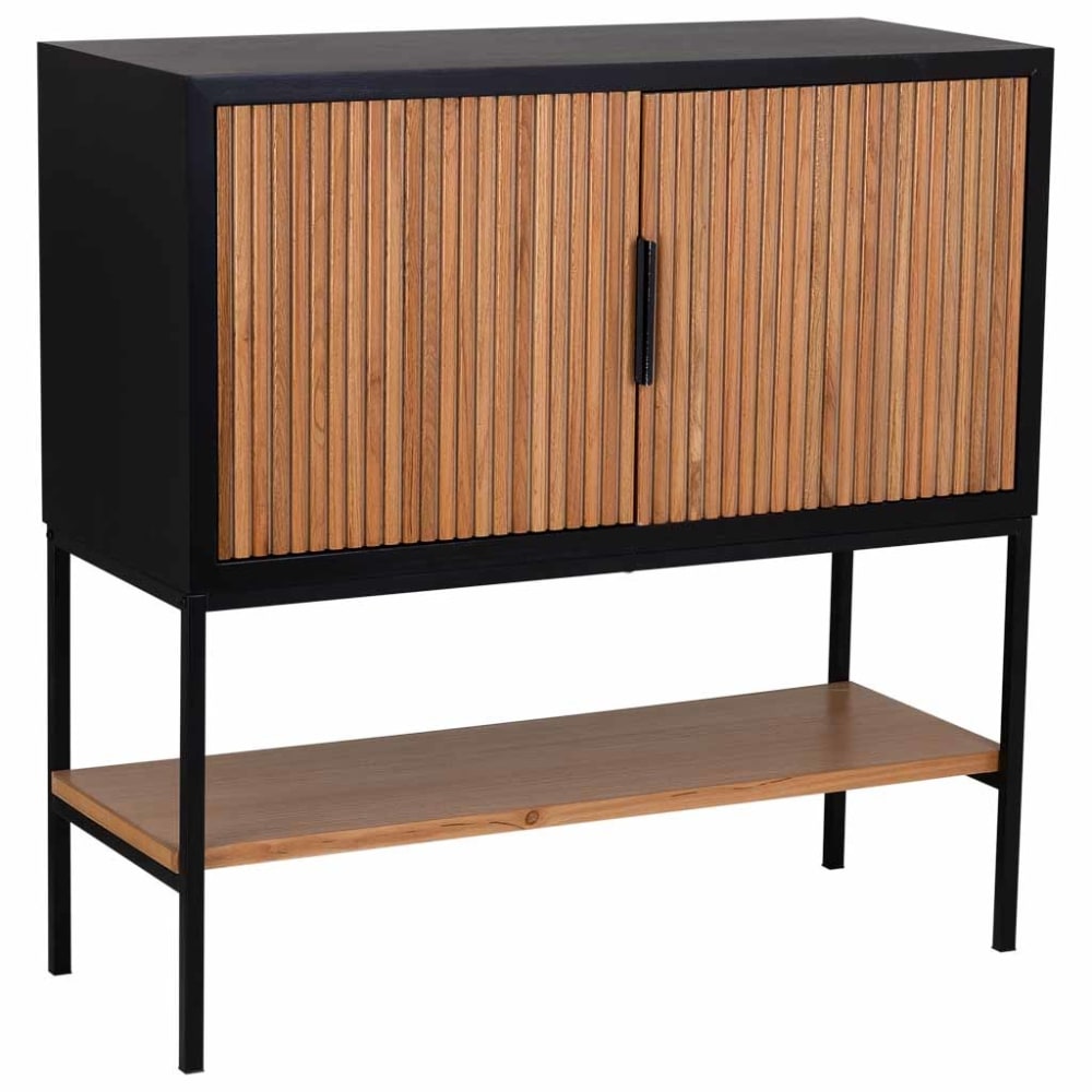 Buffet SAORI en bois et métal 100 cm avec 2 portes