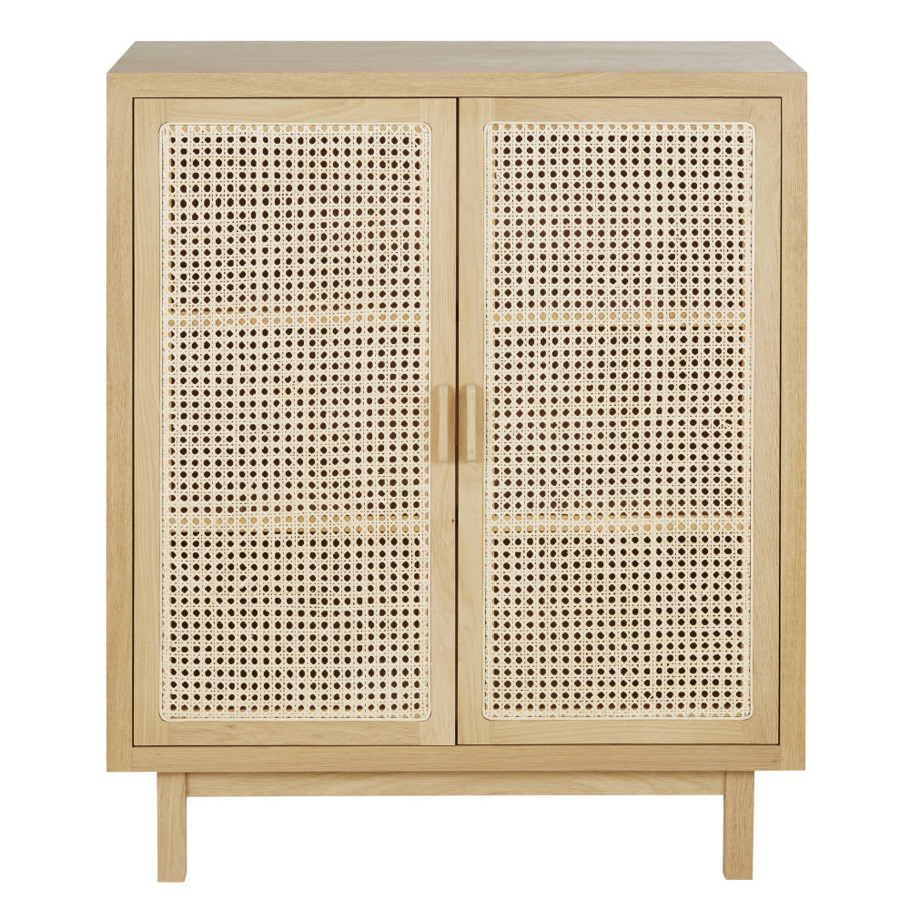 Buffet CANOPY en cannage de rotin naturel 105 cm avec 2 portes