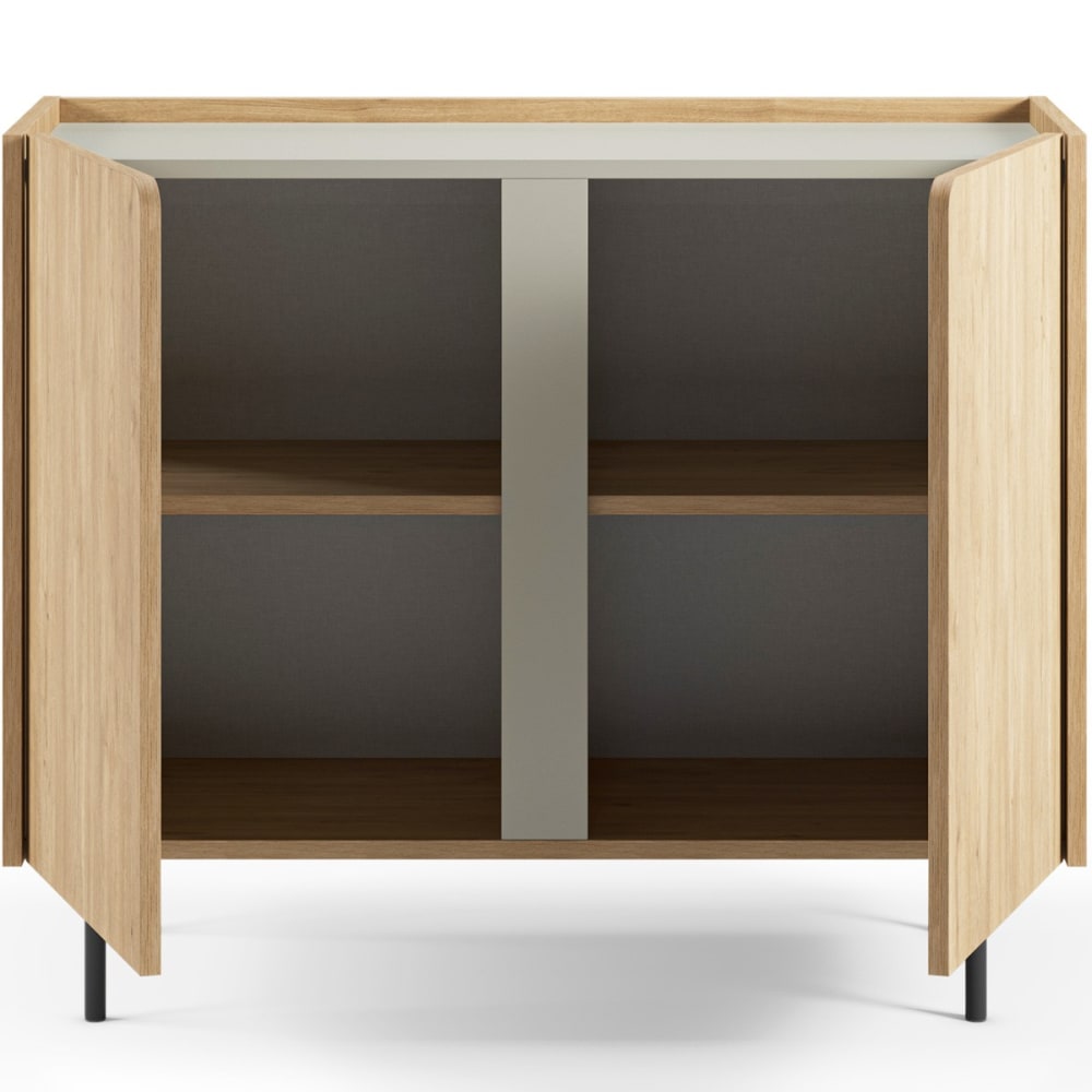 Buffet INGO portes ouvertes sur ses deux tablettes