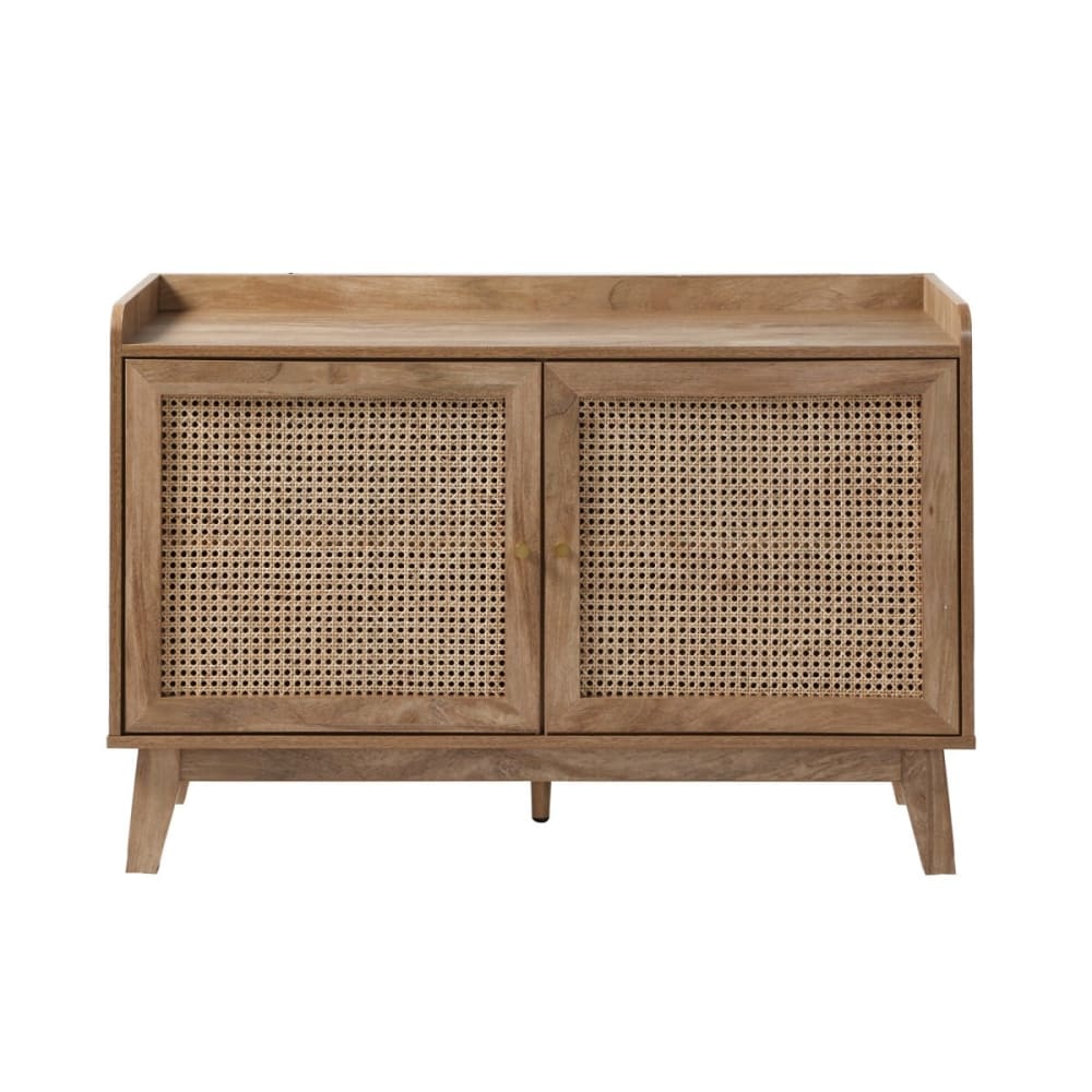 Buffet PALMO à portes en cannage de rotin 110 cm