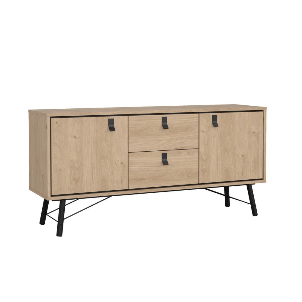Buffet JOYCE portes ouvertes sur les tablettes