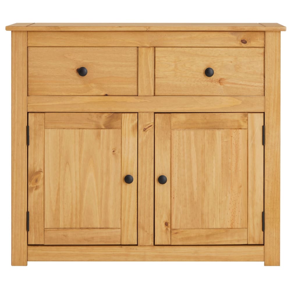 Buffet de cuisine CANCUN en pin massif naturel 93 cm à 2 portes