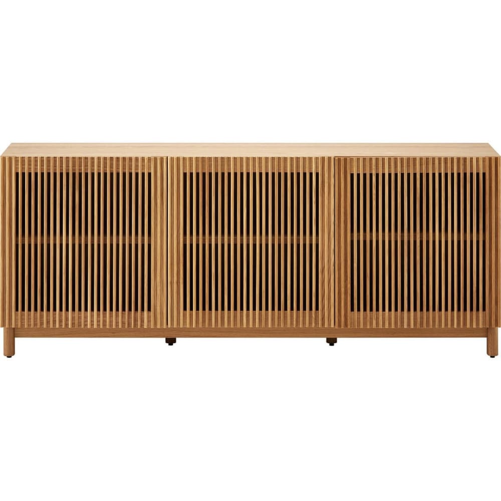 Buffet enfilade UMEA en chêne et frêne massif 160 cm à 3 portes