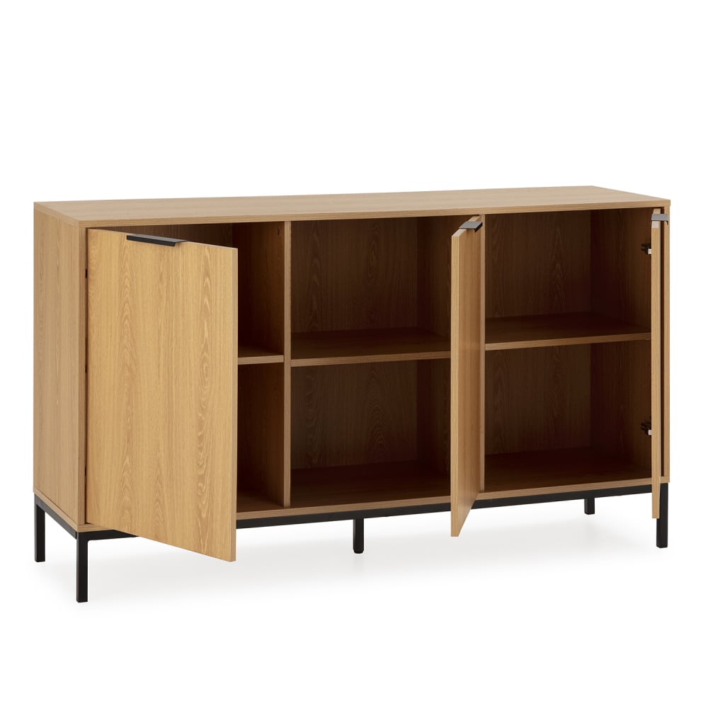 Buffet AURI portes ouvertes sur ses trois volumes