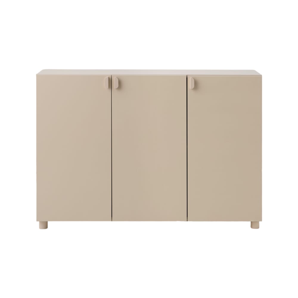 Buffet PALOMA beige cachemire 117 cm avec 3 portes