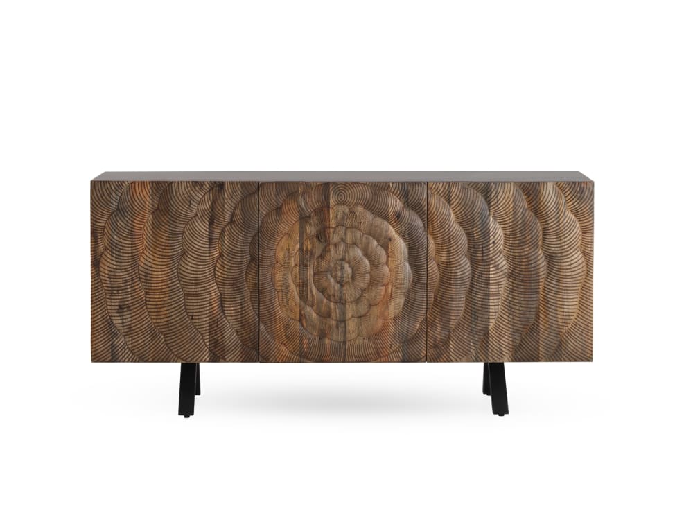 Buffet bahut GEESE HOME 3 portes en manguier massif 160 cm