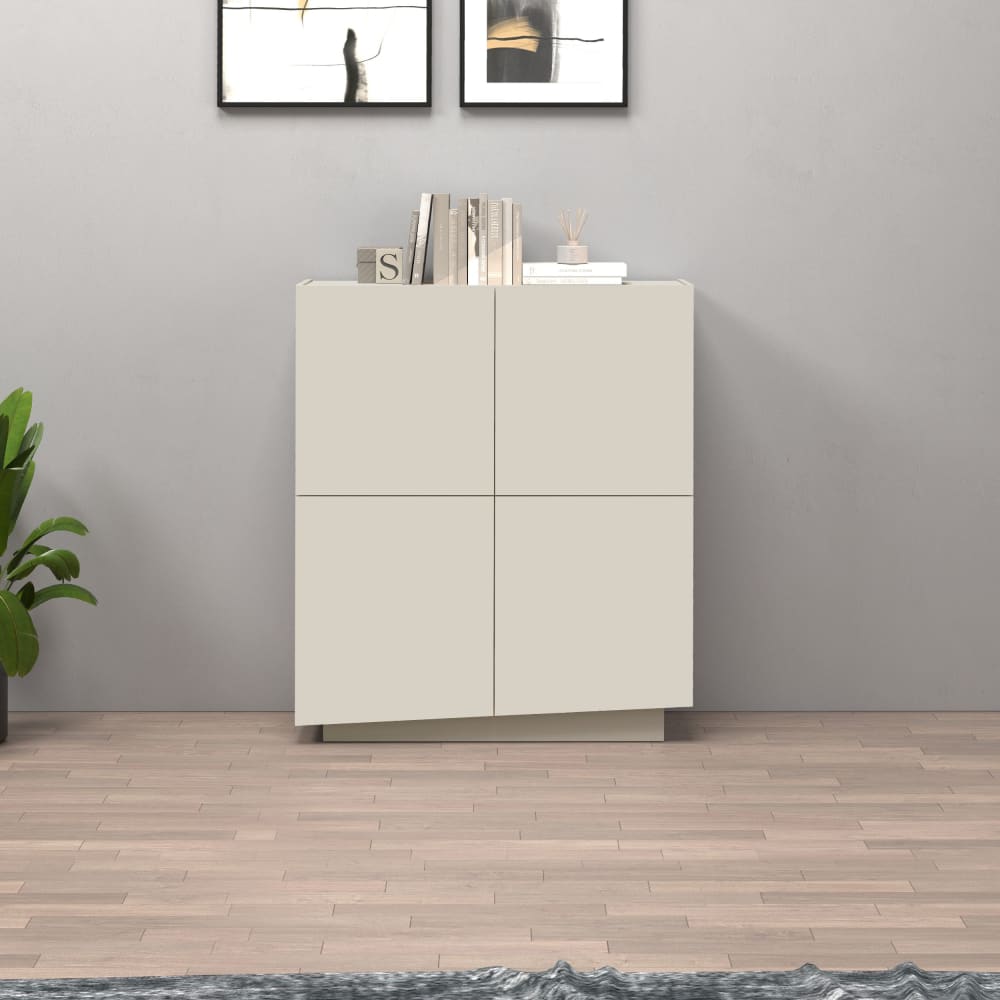 Buffet haut VELA portes ouvertes sur les huit compartiments