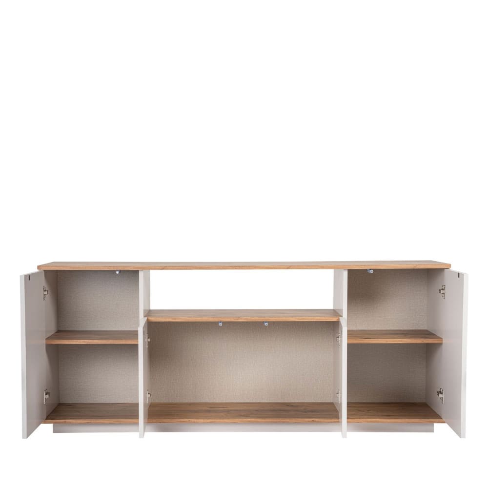 Buffet FRITZ portes ouvertes sur ses niches