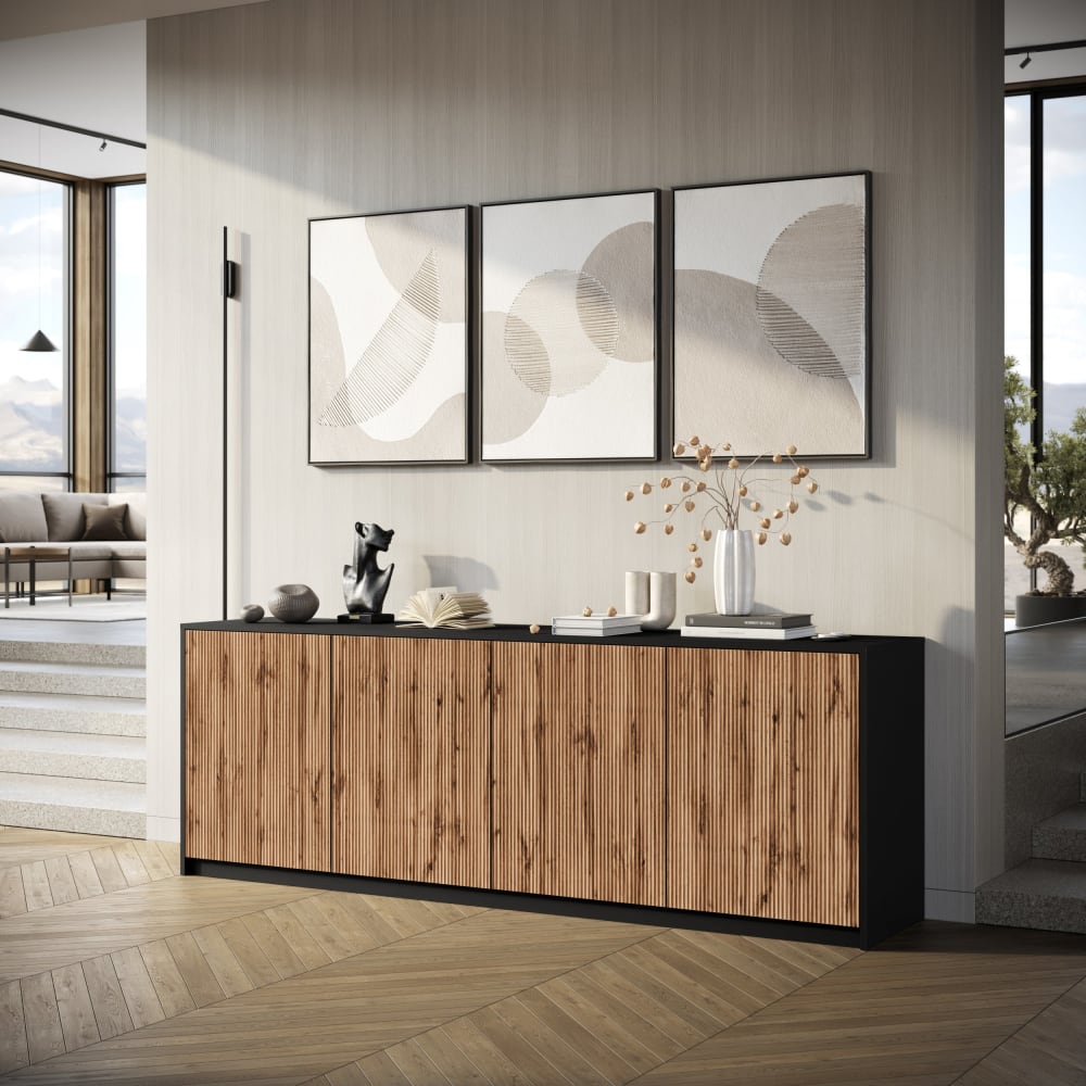 Buffet BUDAPEST portes ouvertes sur ses quatre volumes