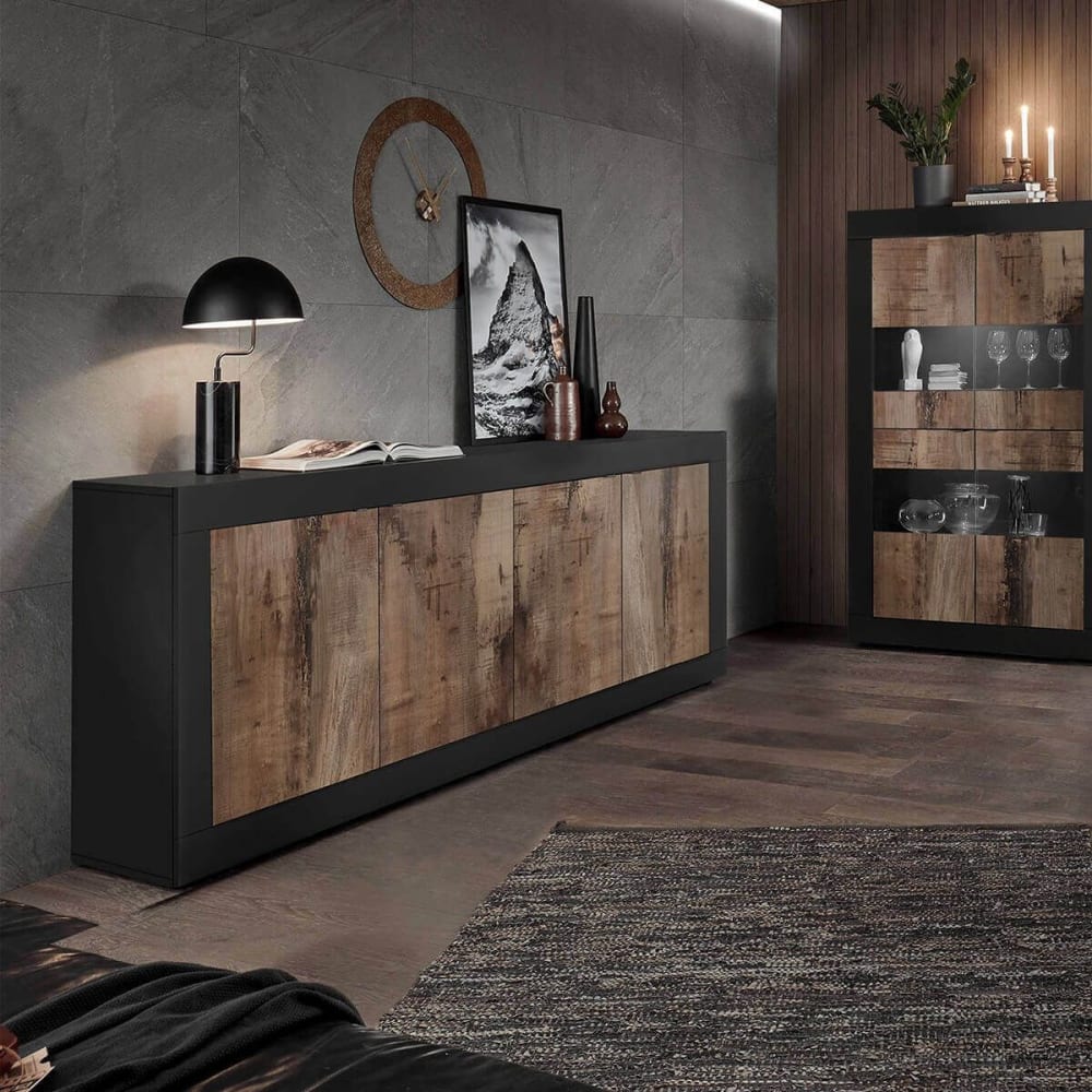 Buffet OTELLO portes ouvertes sur les volumes fermés