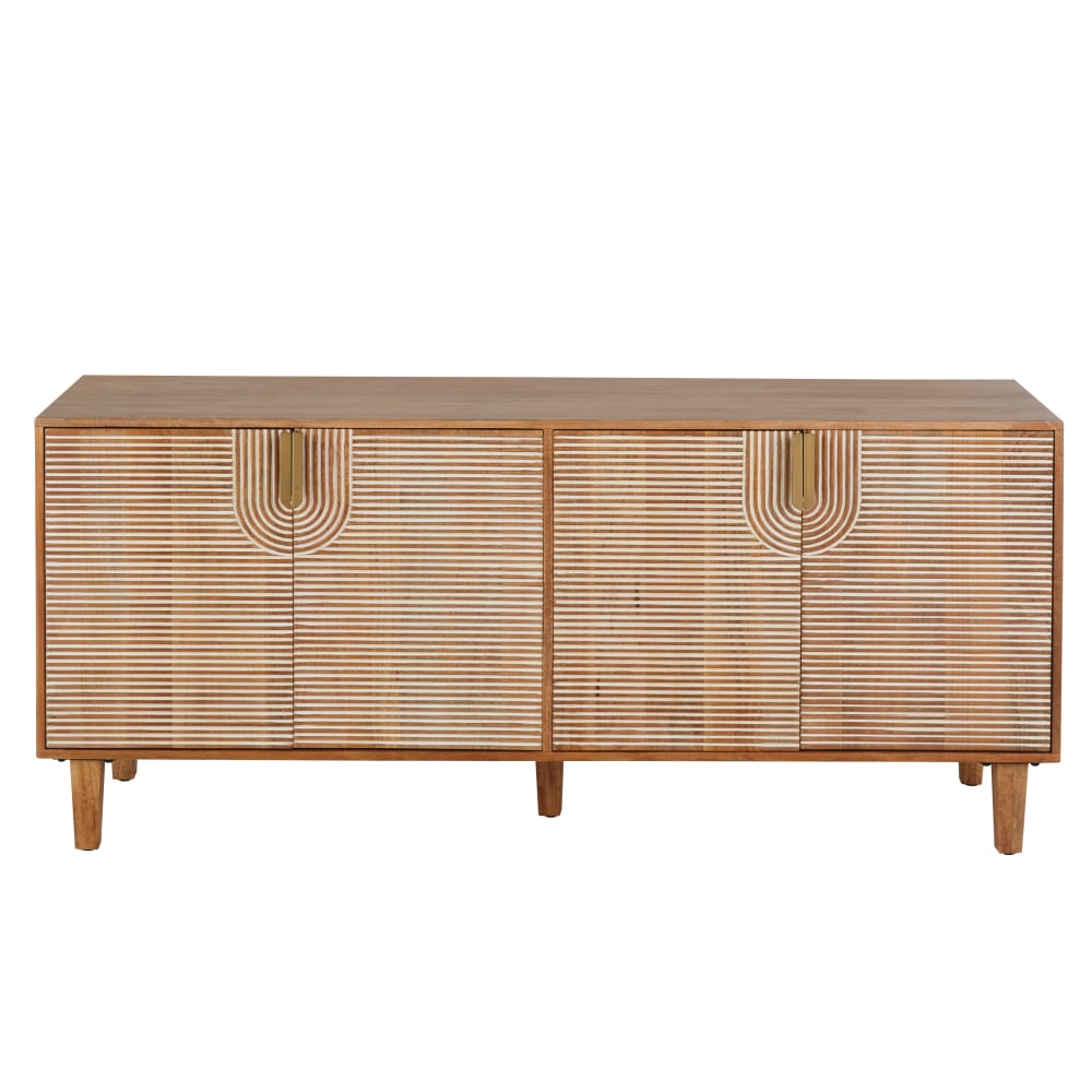 Grand buffet WADIRUM en manguier massif 160 cm avec 4 portes