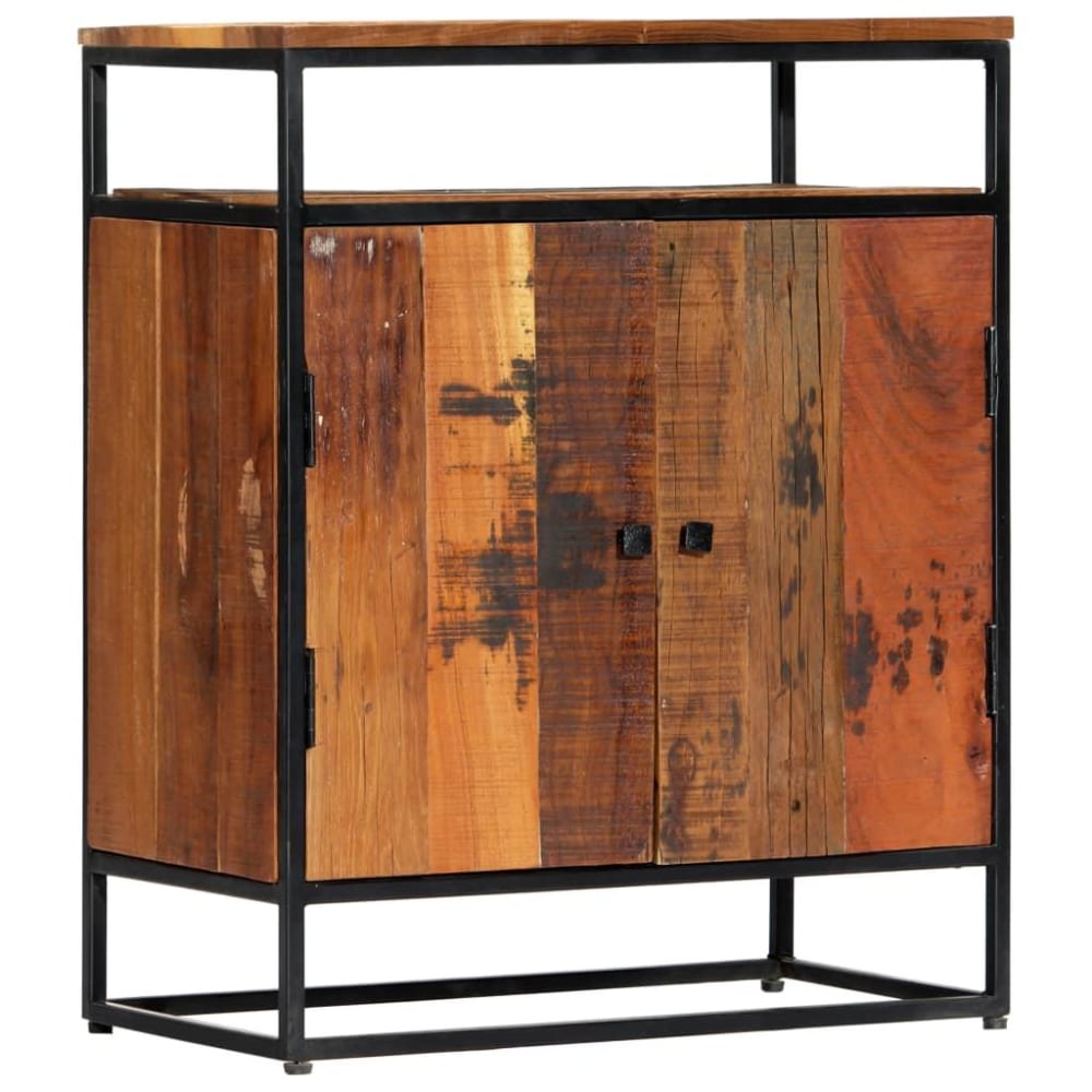 Buffet étroit HELLOSHOP26 en bois recyclé et acier de 60 cm