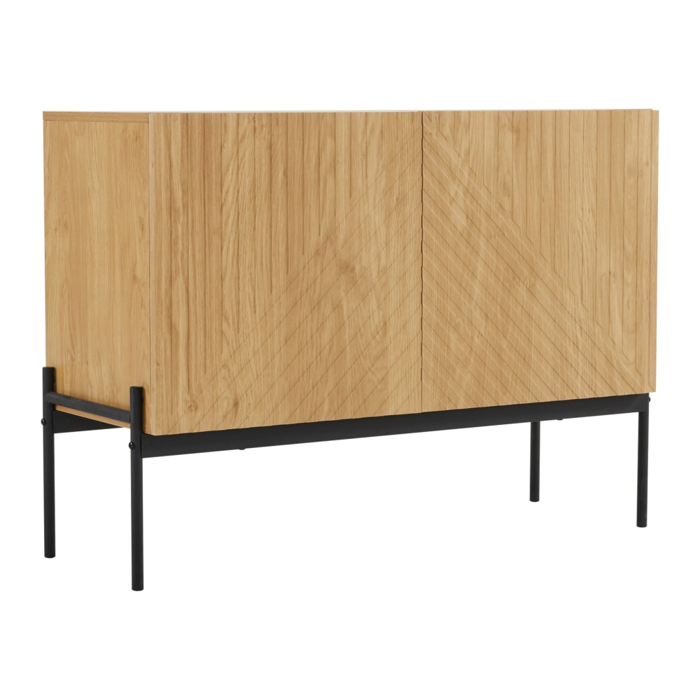 Buffet URBAN MEUBLE structure métal noir 100 cm avec 2 portes
