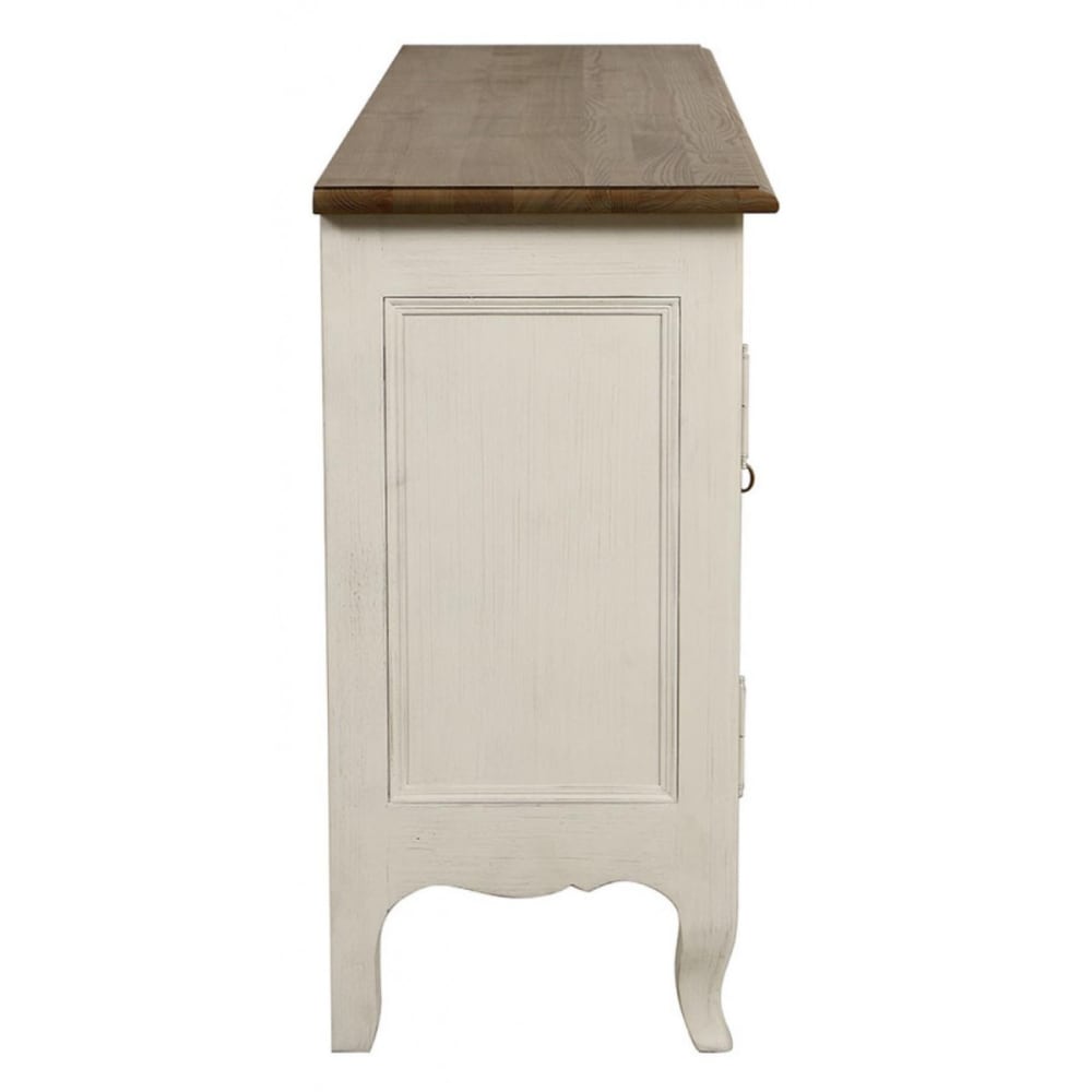 Buffet MANOIR portes ouvertes sur les volumes de rangement