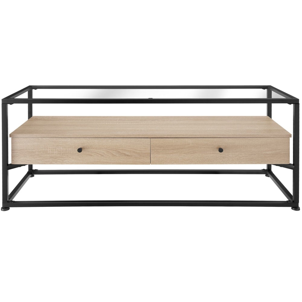Buffet MAIDENHEAD tiroirs ouverts sur son bandeau central