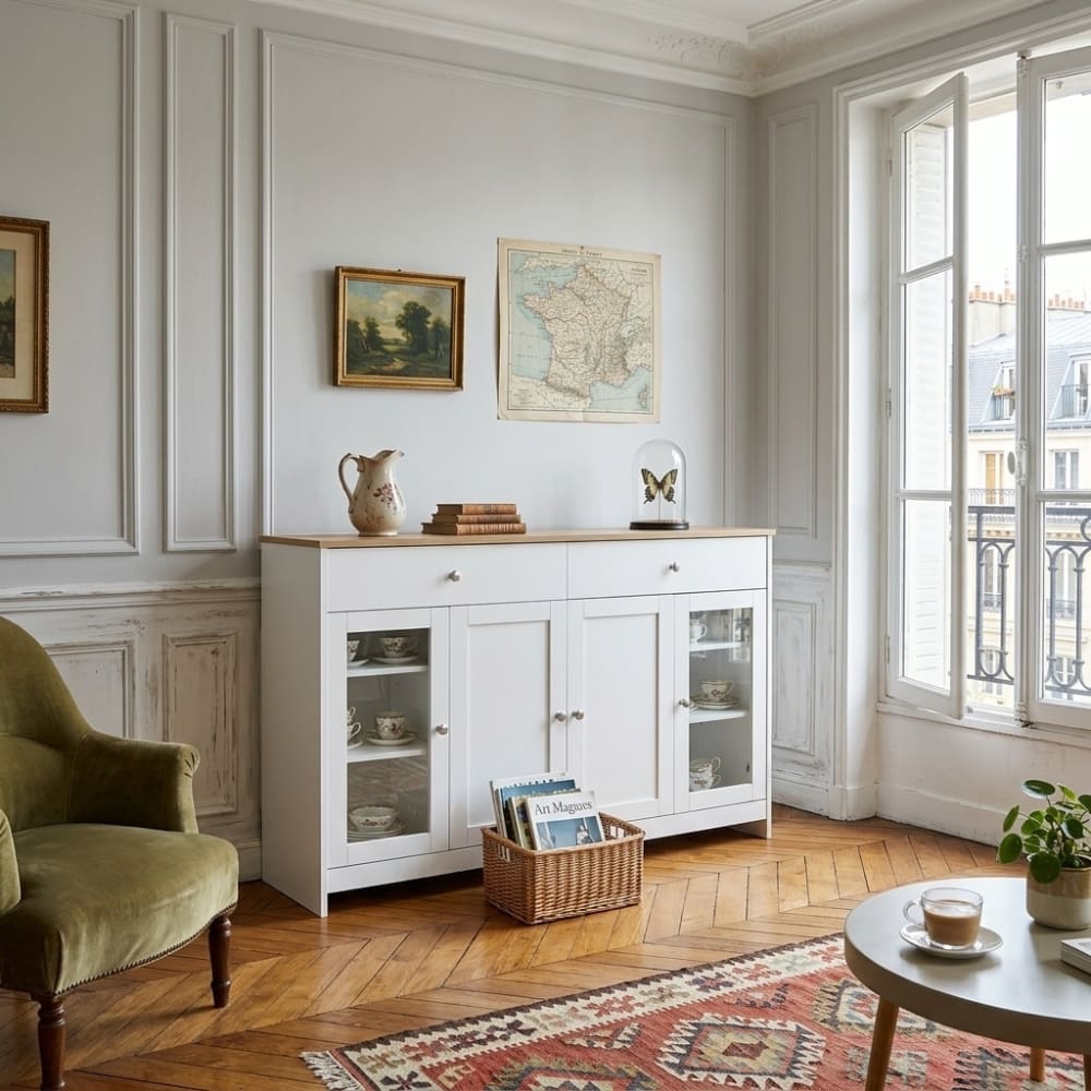Porte vitrée du vaisselier URBAN MEUBLE