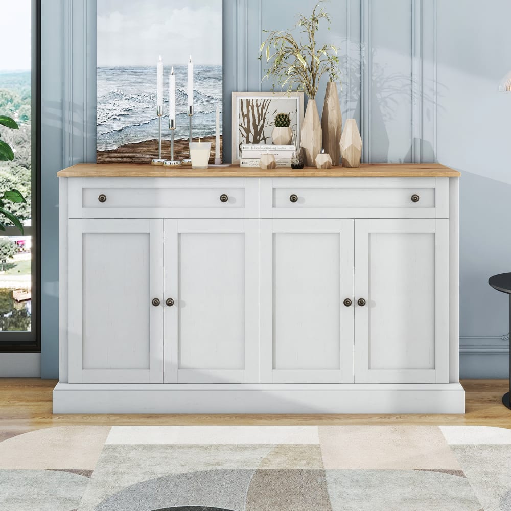 Buffet URBAN MEUBLE portes ouvertes sur les compartiments de rangement