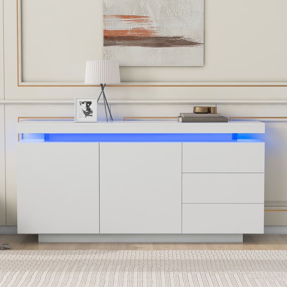 Buffet URBAN MEUBLE tiroirs ouverts