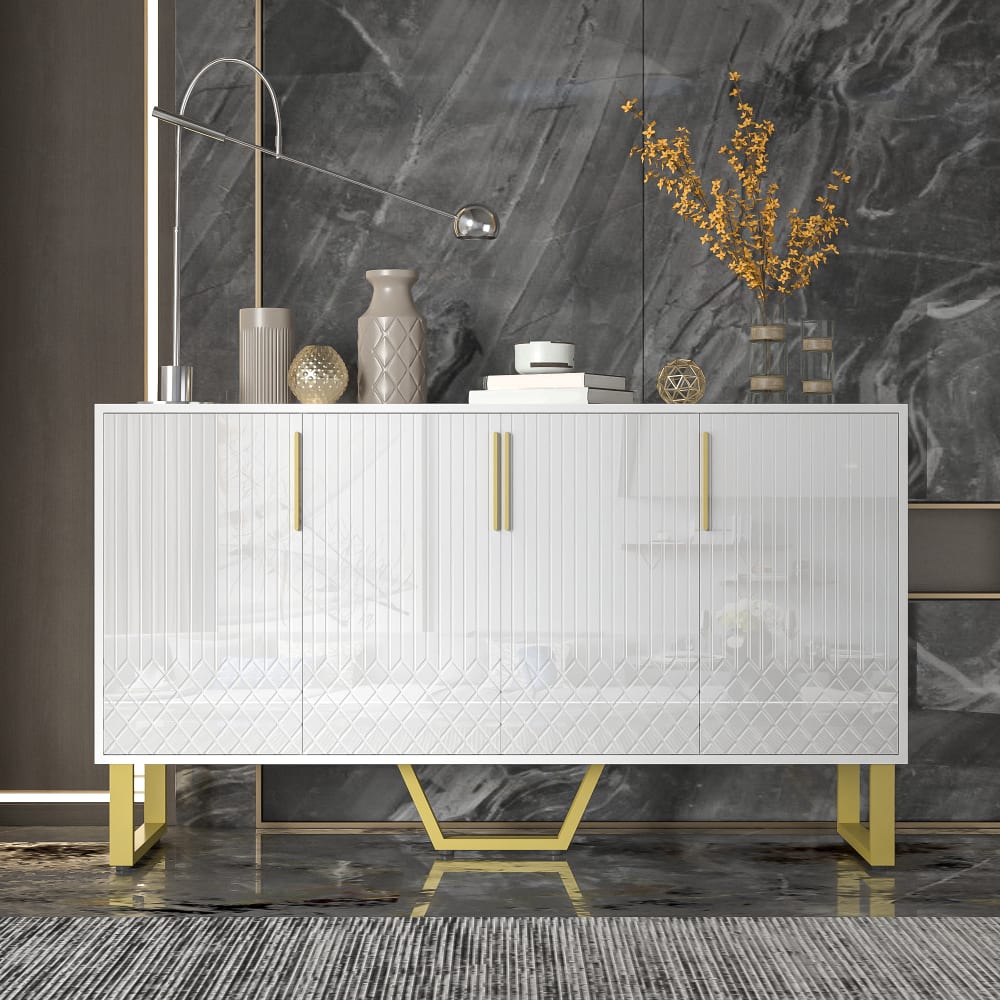 Buffet URBAN MEUBLE portes ouvertes sur le rangement