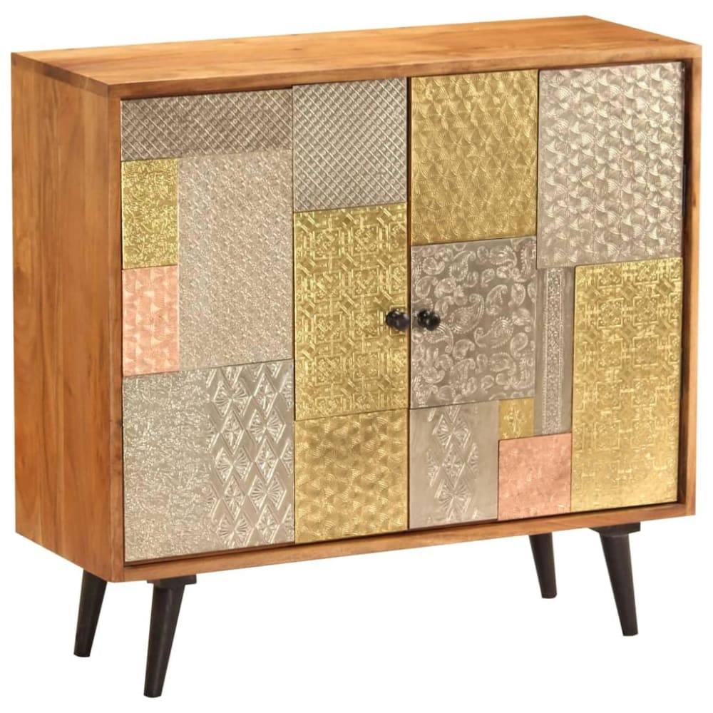 Petit buffet HELLOSHOP26 en acacia massif finition miel de 80 cm