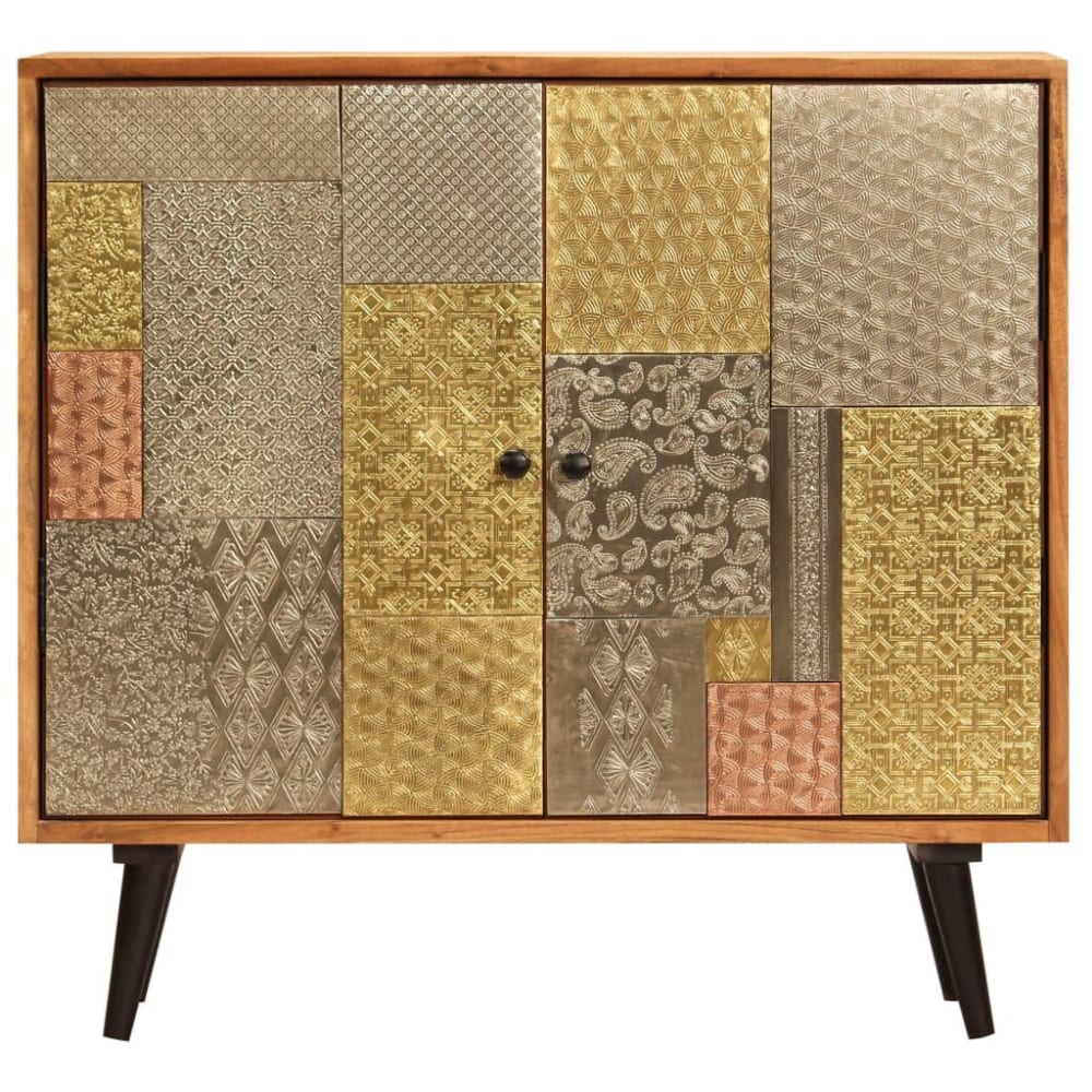 Buffet HELLOSHOP26 portes ouvertes sur son rangement
