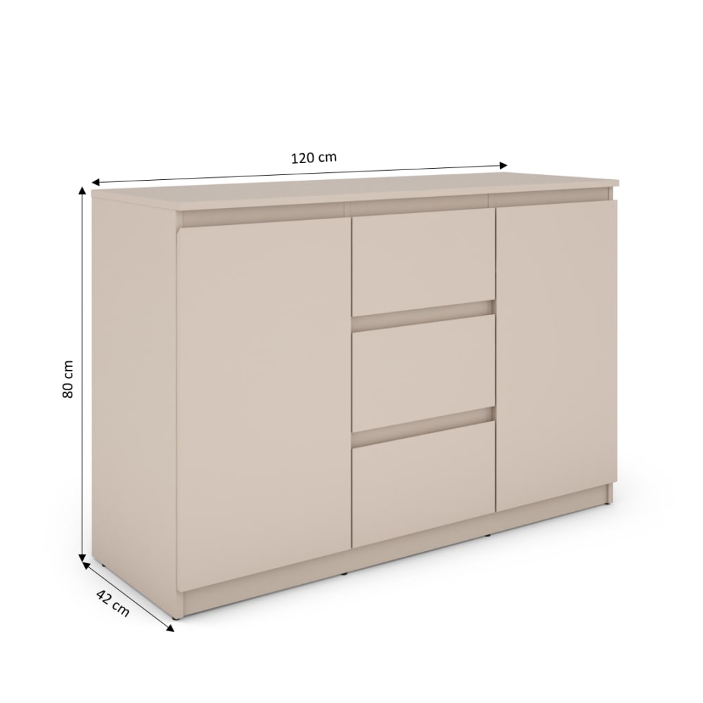 Buffet SNORRI tiroirs ouverts
