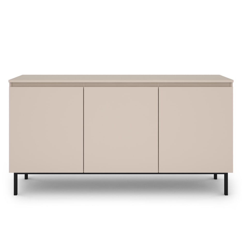 Buffet enfilade ARNI beige cachemire 3 portes 150 cm