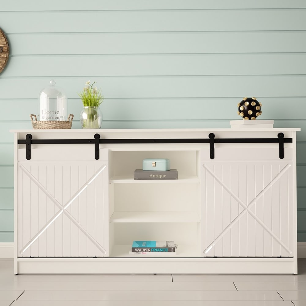 Portes coulissantes du buffet HEXA en mouvement