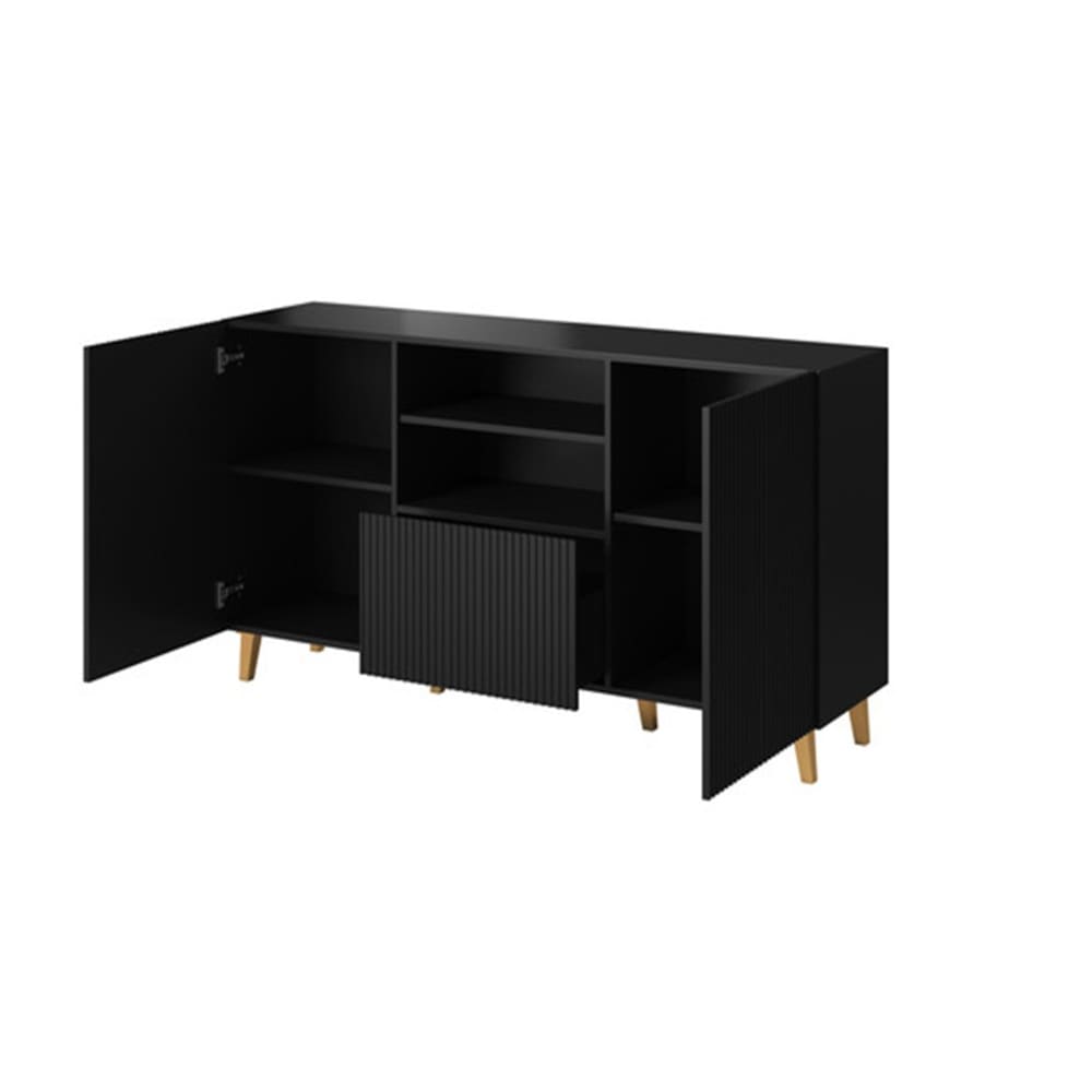 Buffet GUSTAVE tiroir et portes ouverts