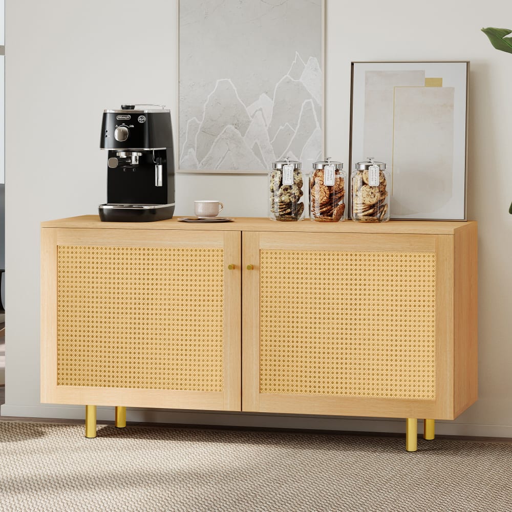 Buffet URBAN MEUBLE portes ouvertes sur son étagère
