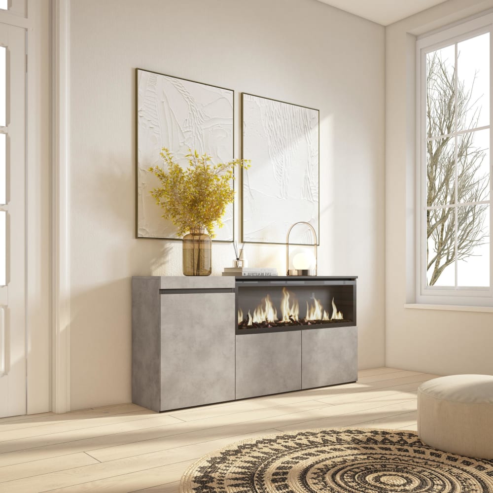 Détail du foyer XXL du buffet COZY