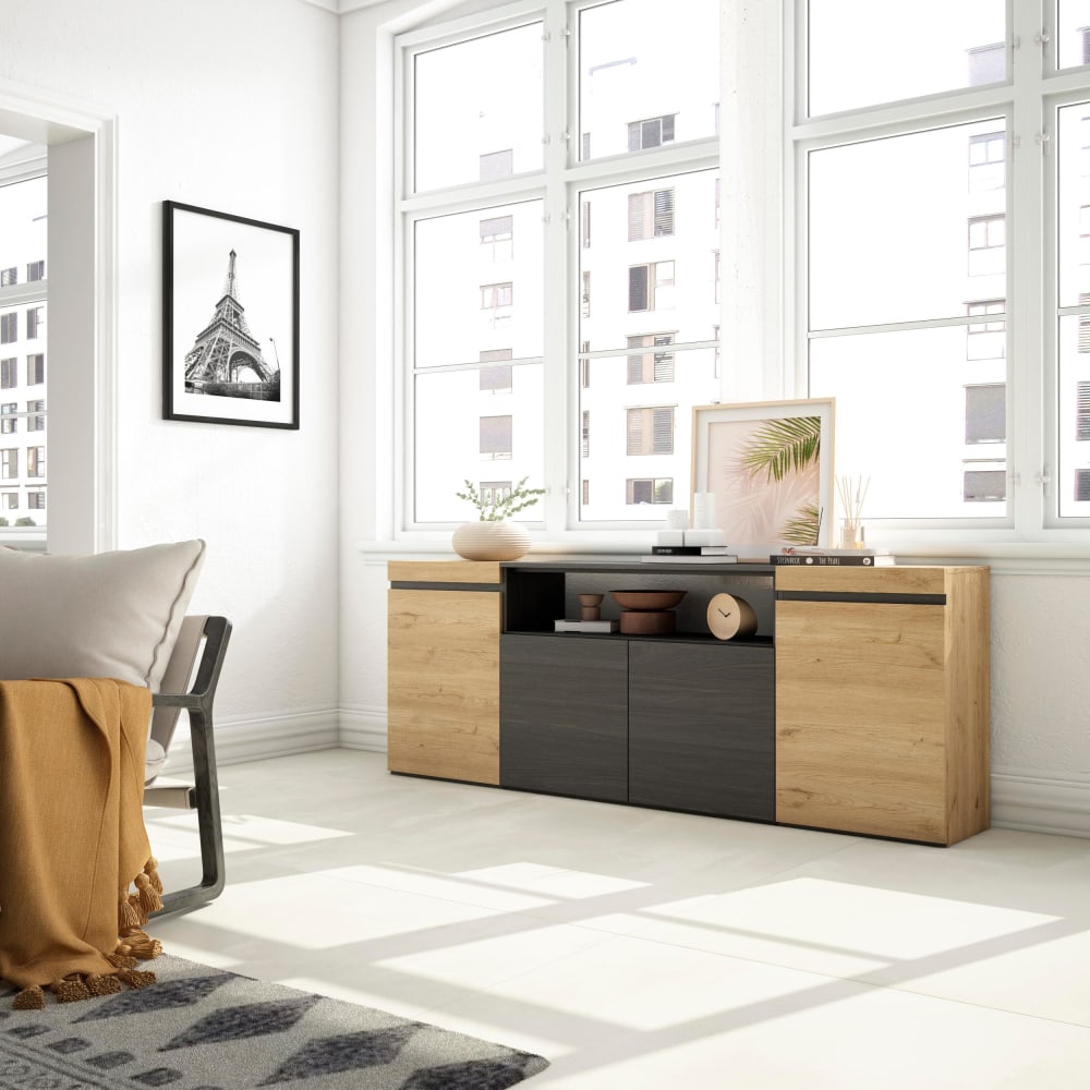 Détail du module chêne du buffet COZY