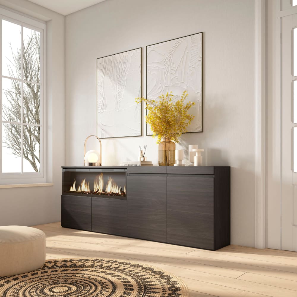 Détail du foyer XXL du buffet COZY