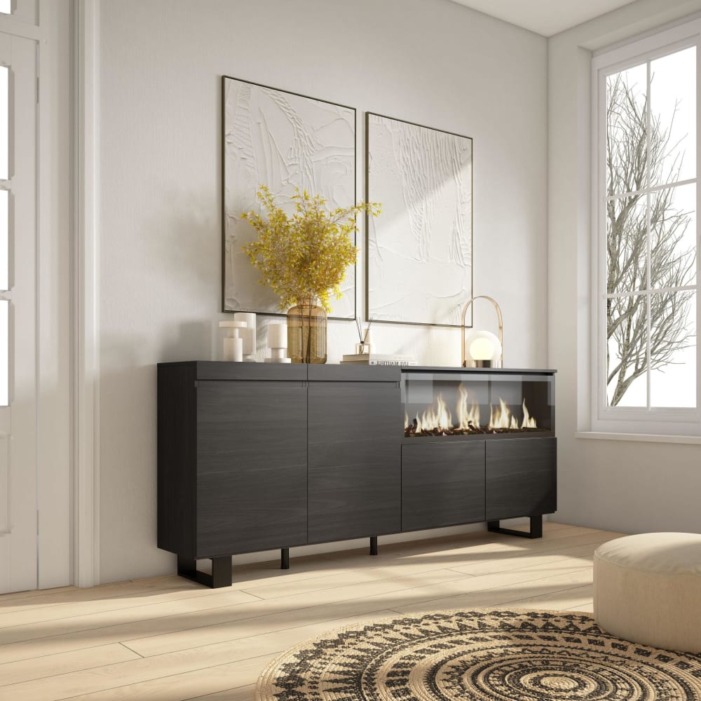 Détail du piètement acier du buffet COZY